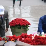 Торжественное возложение цветов в честь героев Павлодара