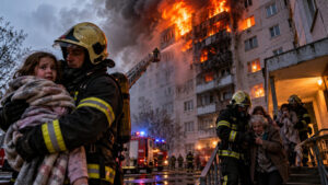В Щучинске при пожаре в девятиэтажке эвакуировали 75 человек